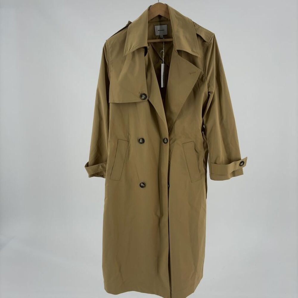 Reformation Matteo Khaki Trench Coat